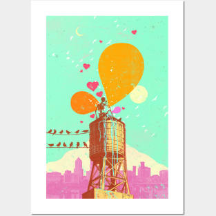 WATER TOWER Posters and Art